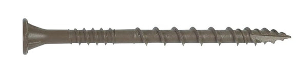 Simpson Strong-Tie Deck-Drive DSV Wood Screw #10 x 2-1/2 in. T-25, Flat Head, Quik Guard, Tan (5 lb.) DSVT212R5LB