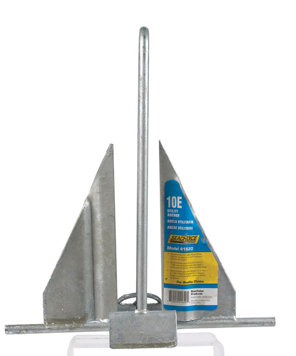 SEACHOICE Utility Anchor 10E 41620, Steel