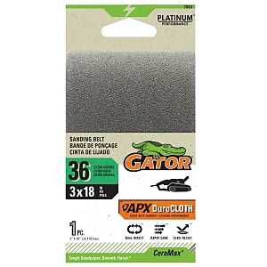 Ali Industries 134874 3 x 18 in. Portable Sander Belt - 36 Grit - Ceramic Abrasive