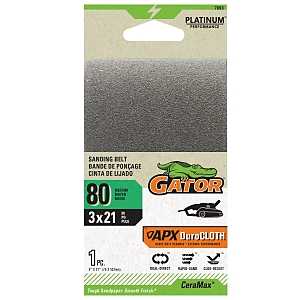 Ali Industries 134878 3 x 21 in. Portable Sander Belt - 80 Grit - Ceramic Abrasive