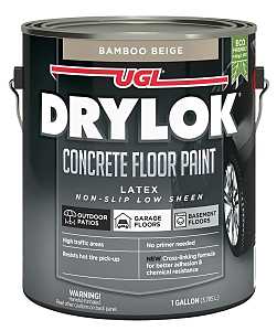 Drylok 43513 Concrete Floor Paint, Non-Slip Bamboo Beige, Gallon - Quantity 1