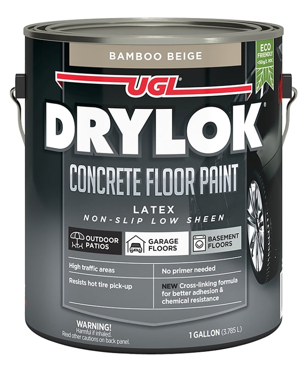 Drylok 43513 Concrete Floor Paint, Non-Slip Bamboo Beige, Gallon - Quantity 1