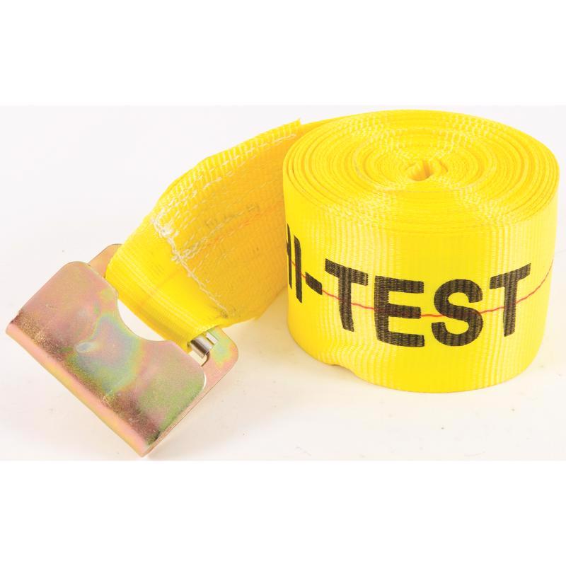Keeper – 4” x 30’ Winch Strap with Flat Hook - 5,000 lbs. Working Load Limit and 15,000 lbs. Break Strength