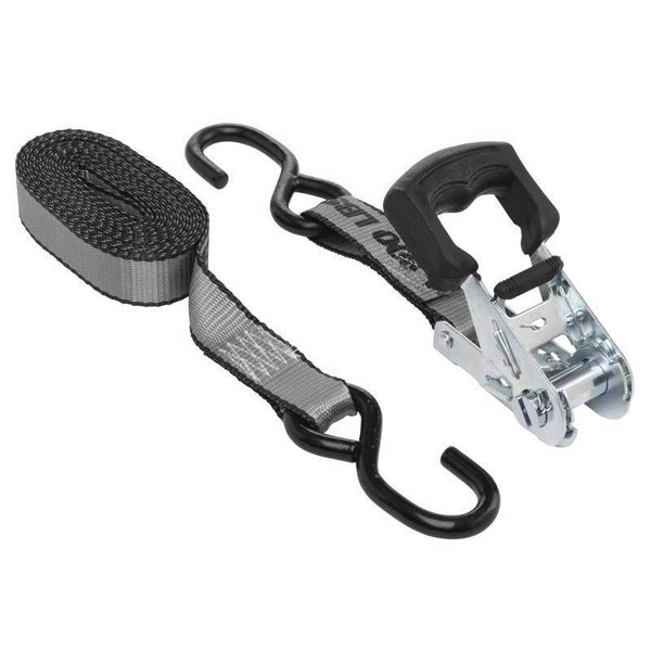 Keeper - 1.25" x 14' High Tension Ratchet Tie-Down with S Hooks, 4 Pack - 800 lbs. Working Load Limit 05503