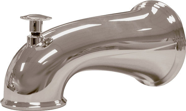 Danco 10316 Tub Spout, 6 Inches/Pull Up Diverter, Brushed Nickel
