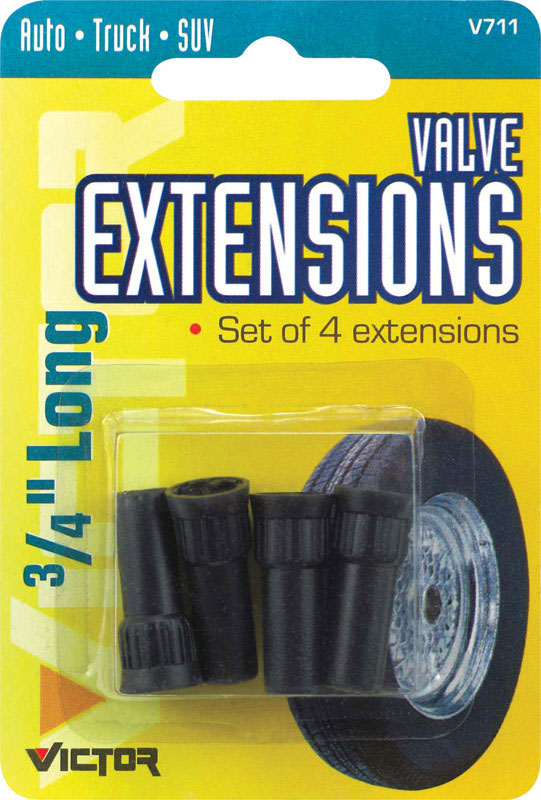 Victor ABS Plastic 60 psi Tire Valve Extension 22-5-00711-V (6-Pack)