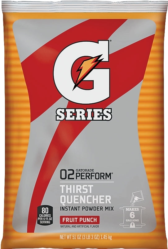 Gatorade Thirst Quencher Powder - Fruit Punch, 51 oz Bag - Makes 6 Gallons 33690