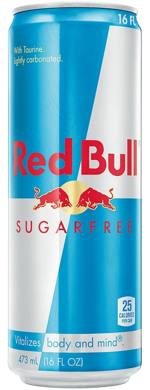 Red Bull Sugar Free Energy Drink with 151mg Caffeine plus Taurine & B Vitamins, 16 Fl Oz, Pack of 12 Cans RB33673