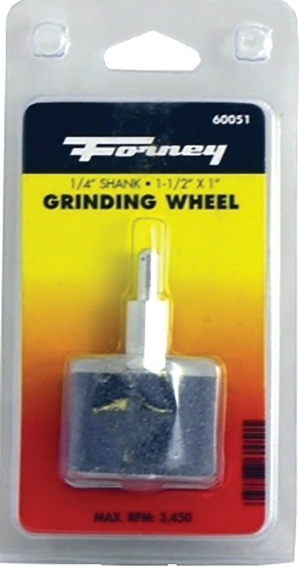 Forney 60051 Mounted Grinding Stone with 1/4-Inch Shank, Cylindrical, 1.5 x 1-Inch