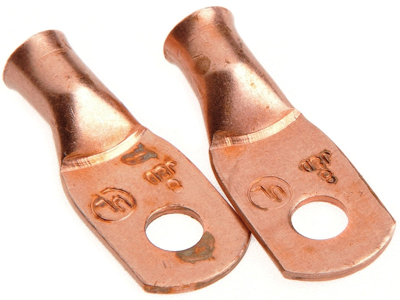 Forney 60090 Copper Cable Lugs, Number 8 Cable with Number 10 Stud Size, 2-Pack