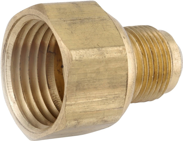 ANDERSON METALS CORP 54806-0606 Series x 3/8" Female Pipe Thread, Brass Flare Connector
