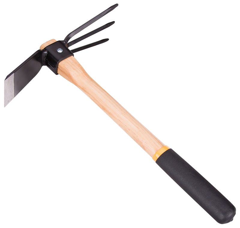 Mintcraft GM7001 8925703 Hoe and Cultivator, Black Carbon Steel, Ergonomic Cushion Grip Handle, Black