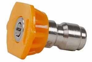 Forney 75159 High Pressure Nozzle, 15 Degrees, 3.0 Orifice, Yellow