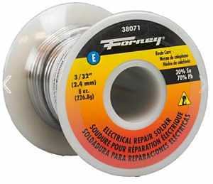 Forney 38071 Rosin Core 30/70 Solder, 3/32-Inch, 1/2-Pound,Silver