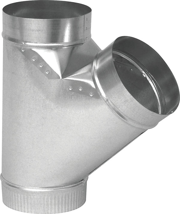 Imperial Gv0997 Galvanized Duct Wye, 6" X 6" X 6", 30 Gauge