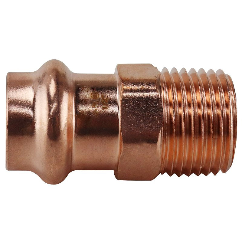 Copper Press by TMG 1/2 in. Copper Press x MPT Pressure Male Adapter XPRMA12