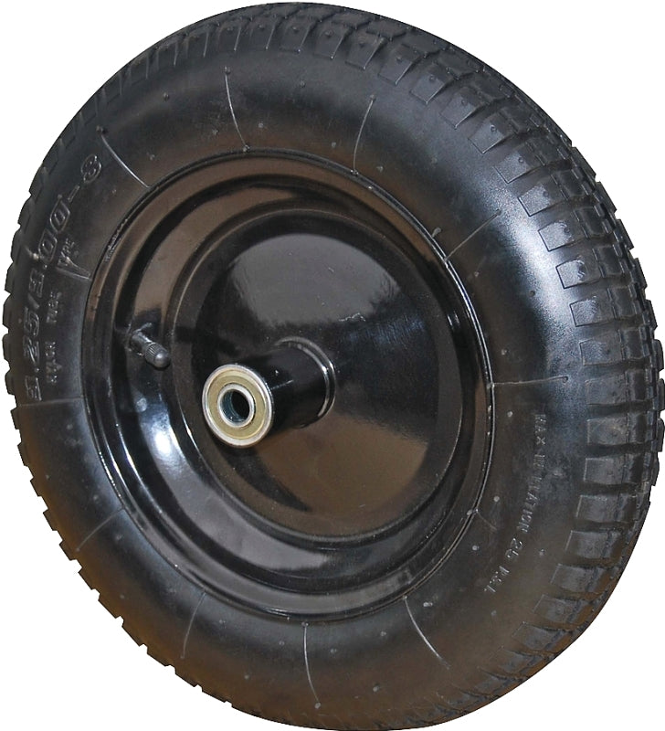 Mintcraft Prosource Pr1306 Wheelbarrow Wheel with Tube, Knobby Tread, 13 in