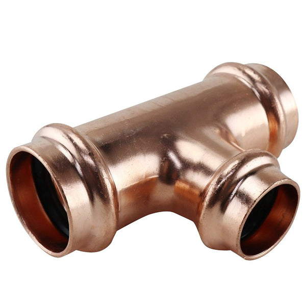 1 in. x 1 in. x 3/4 in. Copper Press x Press x Press Pressure Tee XPRT1134