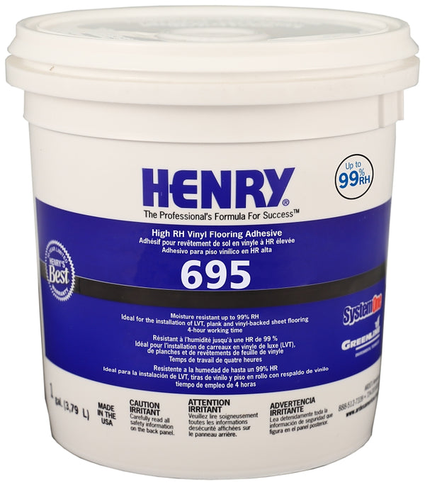 Henry 695 Series 32079 Flooring Adhesive, Paste, Beige, 1 gal