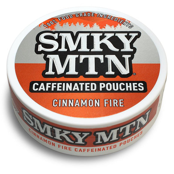 Smokey Mountain Caffeinated Pouches - Cinnamon Fire - Tobacco Free and Nicotine Free - 1 Can - 15 Pouches Per Can 1751