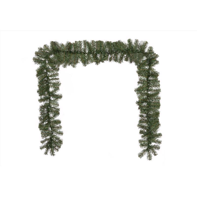 Holiday Bright Lights 8 in. Dia. x 9 ft. L Traditional Pine Christmas Garland PNGARL-9A (12-Pack)