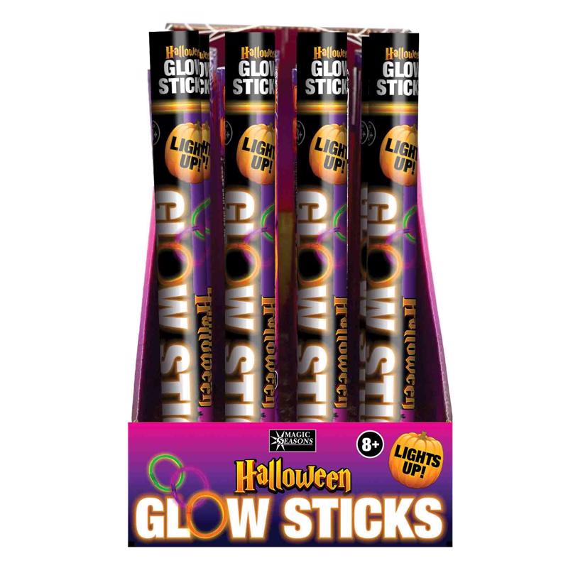 Halloween Glow Sticks Plastic Assorted 8 pc
