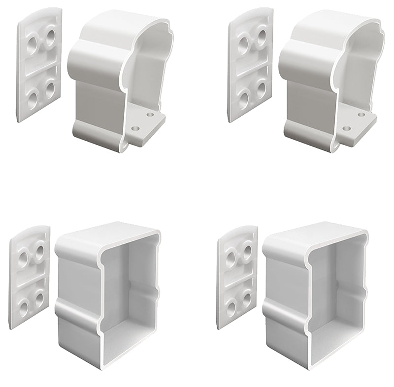 Vinyl White Extra Premier Rail Bracket Kit