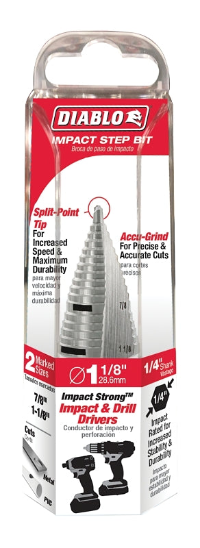 Freud-Diablo DB Step BIT 17 Steps, Multi, 7/8", 1-1/8"" (DSD1125S17)