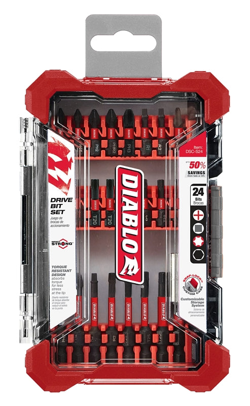 Diablo 24 pc Screwdriving Set (24-Piece) DSC-S24