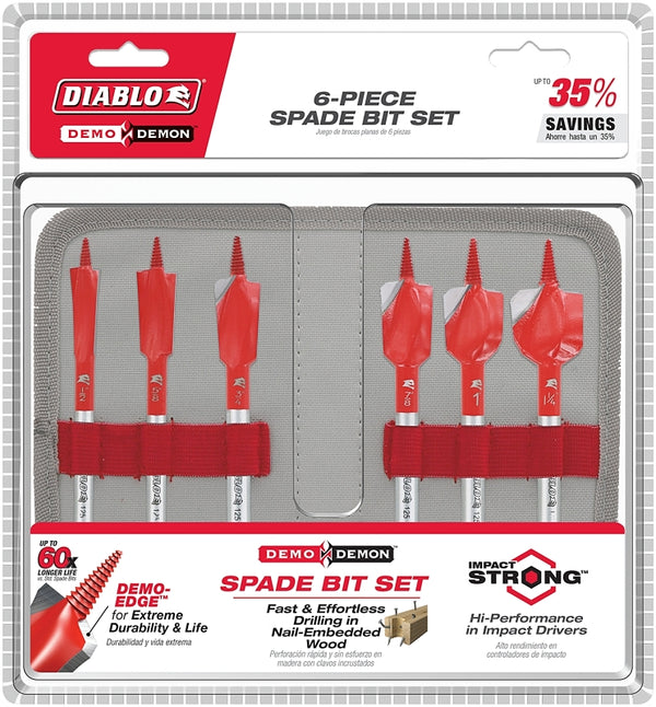 Freud-Diablo DB Spade BIT DEMOD 6PC Set DSPD4920-S6