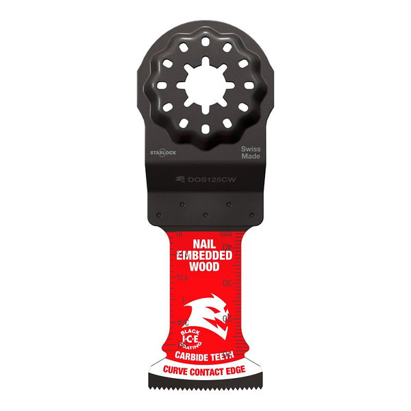 Diablo AMPED Demo Demon1-1/4 in. Starlock Carbide Teeth Oscillating Blade for Nail-Embedded Wood DOS125CW