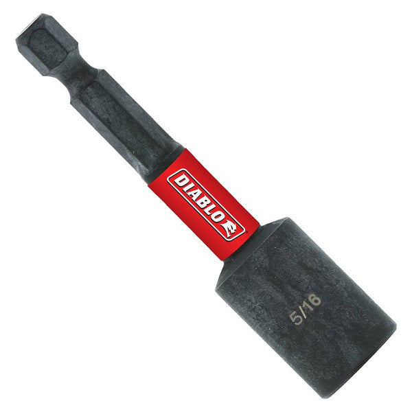 Diablo Magnetic Nut Driver - 5/16" Nutsetter Size, 2-9/16" Length, Bulk DNTSL516B