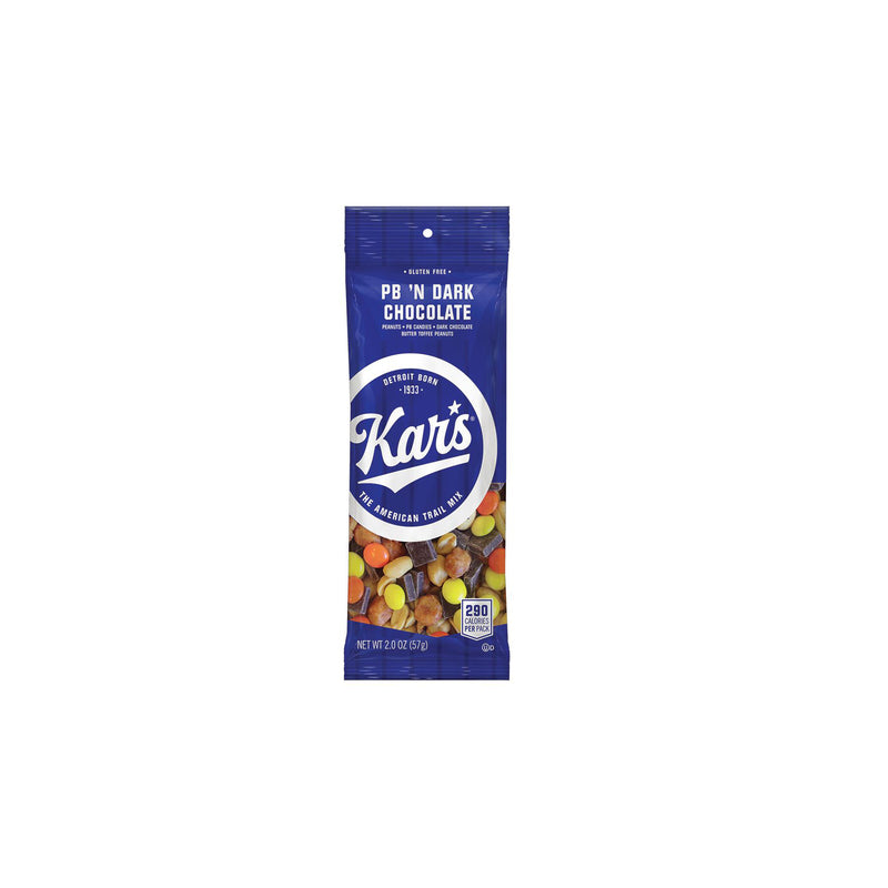 Kar’s Nuts Peanut Butter ‘N Dark Chocolate Trail Mix, Gluten-Free (12-Pack)