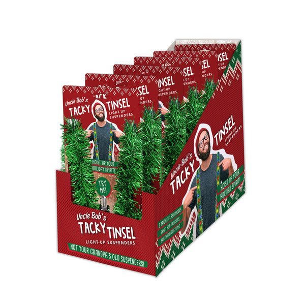 Uncle Bob'S Light Up Tinsl Suspender X-Ltsus (24-Pack)