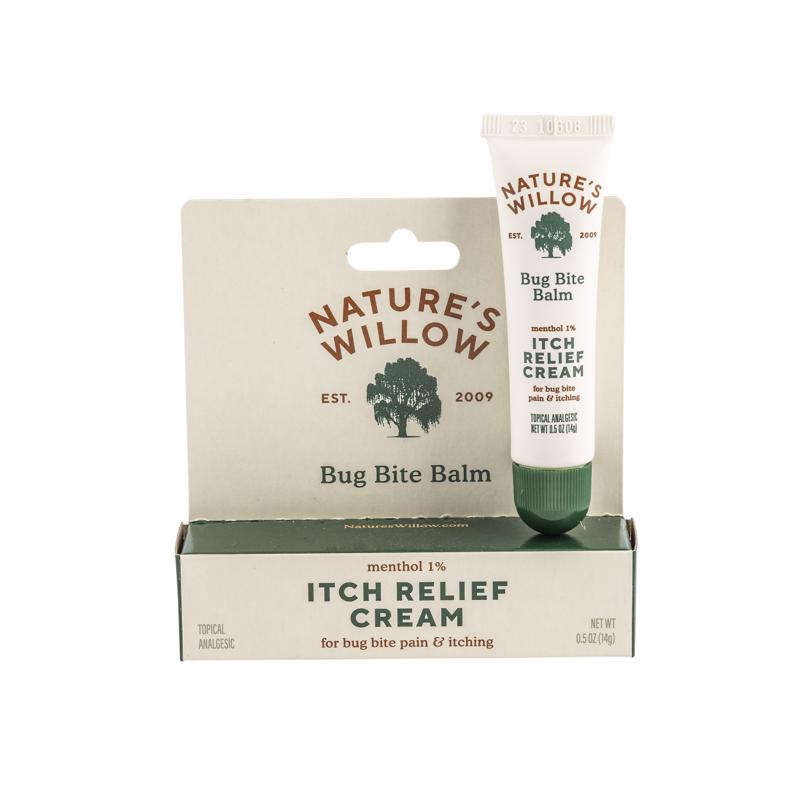 Nature’s Willow Bug Bite Balm, Natural Insect Bite Pain & Itch Cream, 0.5 oz