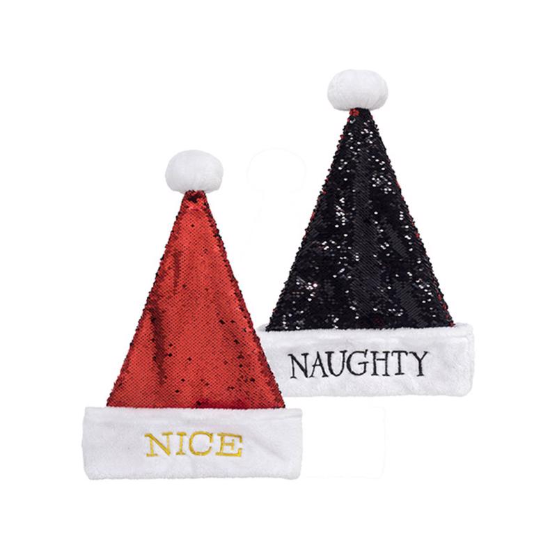 REVERSIBLE SANTA HAT 17''
