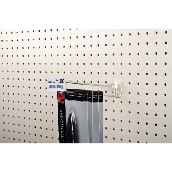 SIFFRON 6 in. Silver Metal Peg Hook 10 Each 7111511083