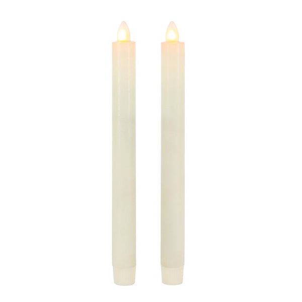 Everlasting Glow 2 Pair (4pc Total) AuroraFlame Wax Taper Candle 44613 (2-Pack)