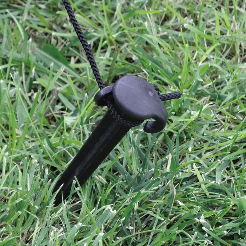 Adams 258294 Tie Down Stake Commercial Christmas Hardware 7" Black