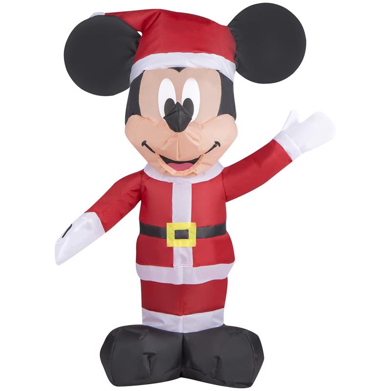 Gemmy Disney Magic Holiday Mickey Mouse Airdorable 20-inch Inflatable Indoor Use 113831