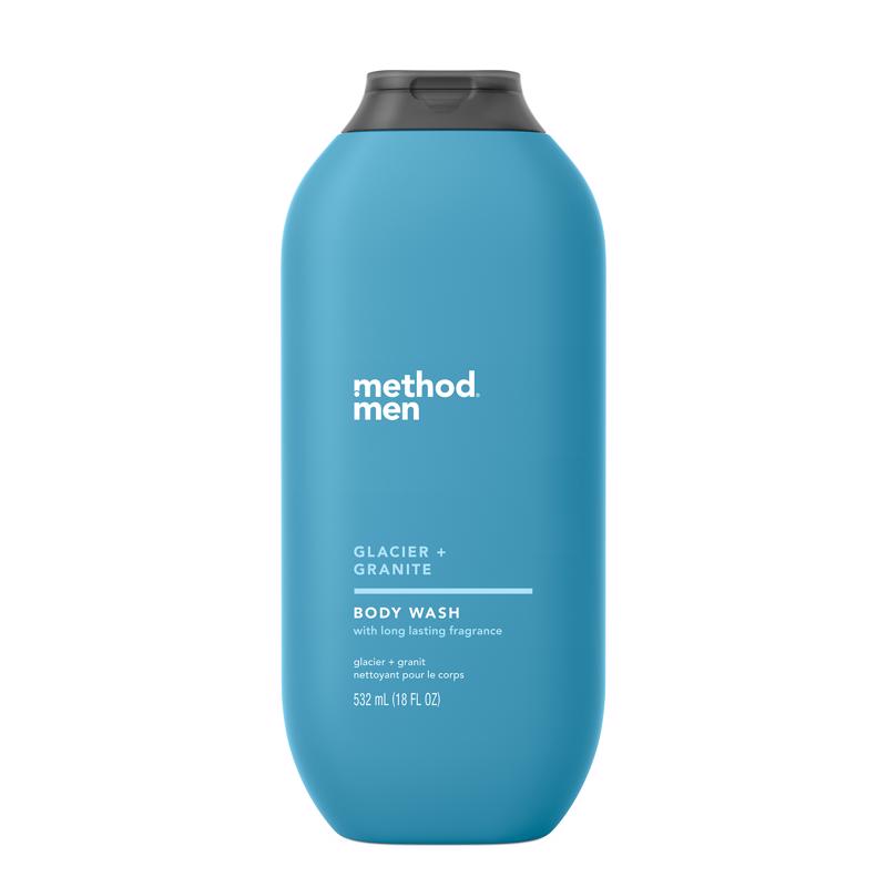 Method Men Body Wash, Glacier + Granite, Paraben and Phthalate Free, 18 fl oz (Pack of 1)