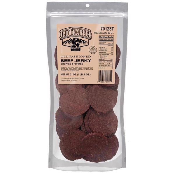 Old Trapper 9090860 21 oz Pouch Double Eagles Old Fashioned Beef Jerky 70108T