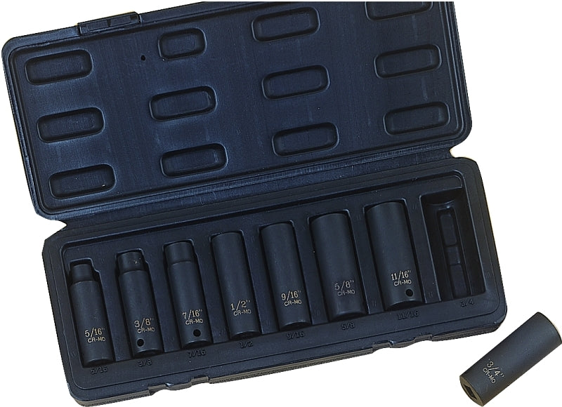 Mintcraft MTI8-S Skt Set Dp Impt 8Pc 3/8Dr SAE