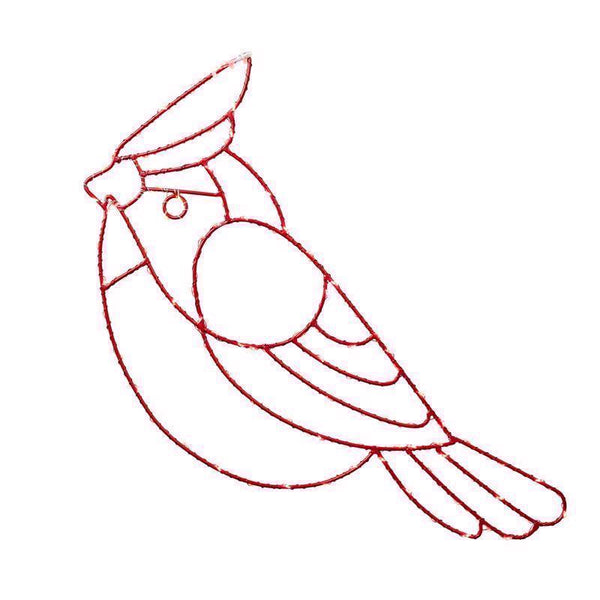 Celebrations LED Lighted Cardinal Window Silhouette for Christmas, Double Sided, Indoor/Outdoor 15CRDA