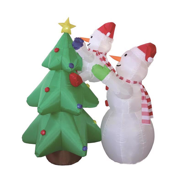 Celebrations Snowman with Tree 6 ft. Inflatable 23MY0519