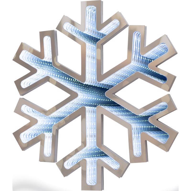 Celebrations LED White Snowflake Animated Decor 15.75 in. RC405915 (4-Pack)