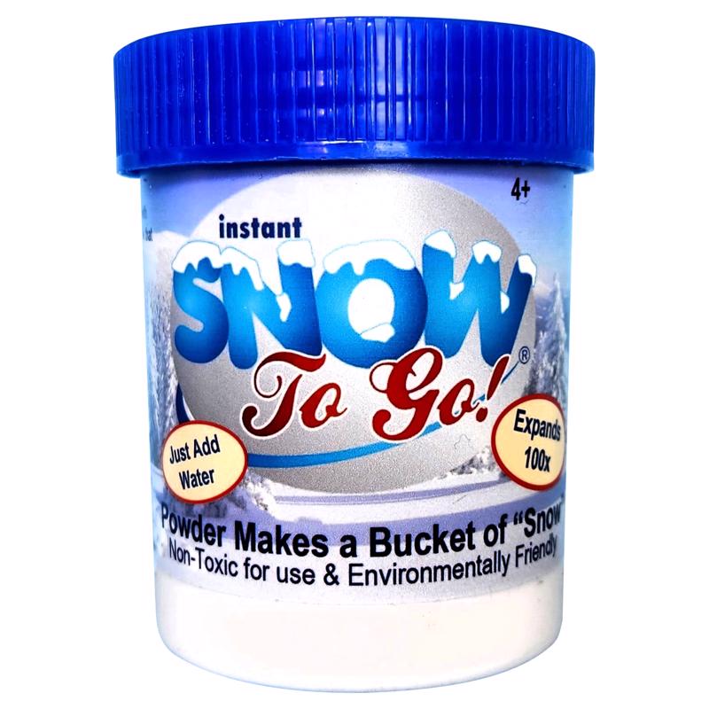 Fake Expanding Snow Prime Artificial Snow Polymer Powder Jar for Seasonal and Weddings Decoration Snow Science Kit Makes 3 gallons of Fluffy Faux Snow