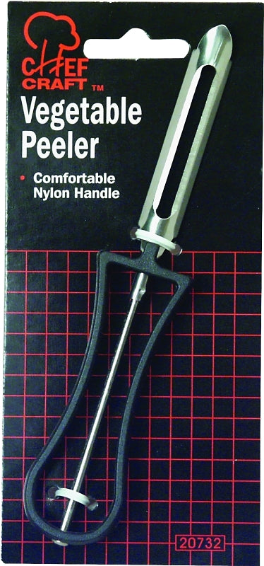 Chef Craft Select Vegetable Peeler, 6.75", Black