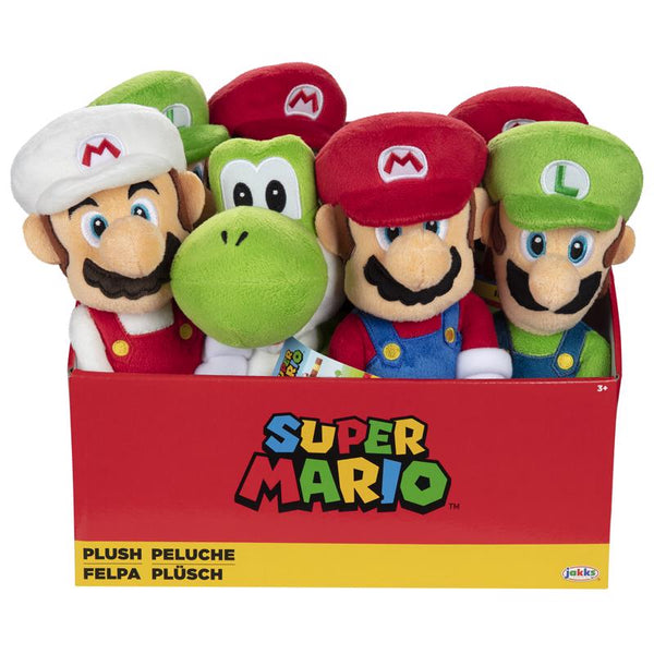 Jakks Pacific - Super Mario Plush Wave 1 Assortment CS (Net) 409474-16-L2P