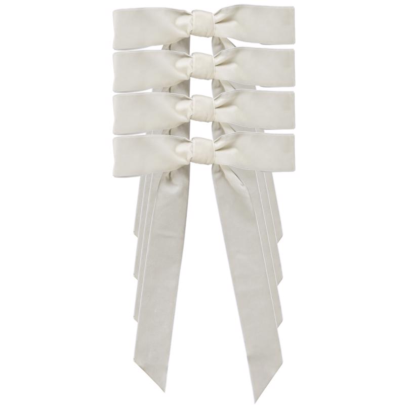 Dyno 9106289 Ivory Christmas Bow 10 in. - Pack of 12